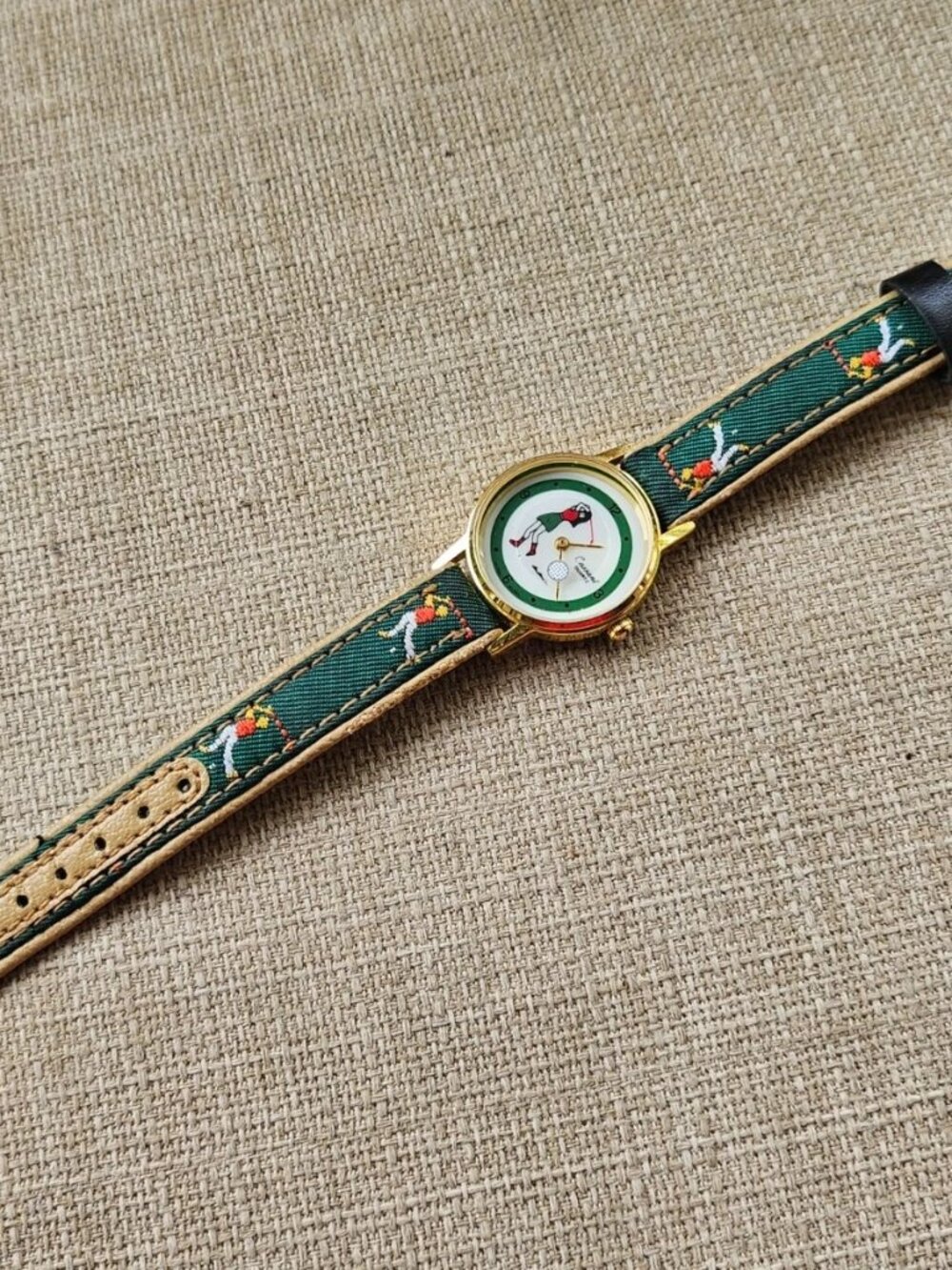 Vintage Cassant Quartz Wristwatch Ladies Golf Face Orbit Second Hand Watch - Picture 7 of 10